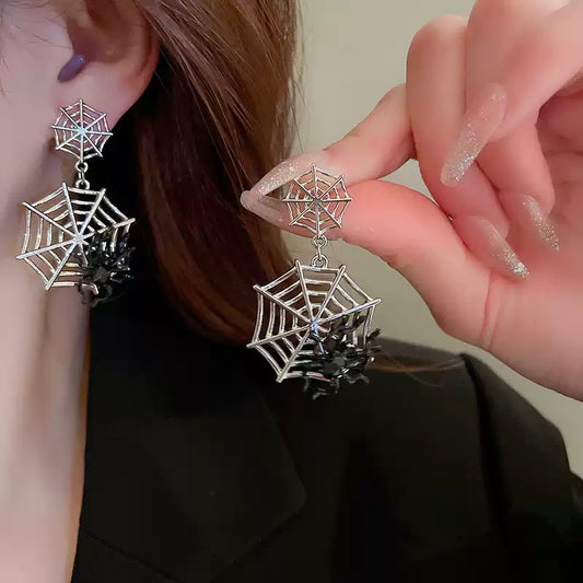 Metal Spider-Halloween Earring Style 7
