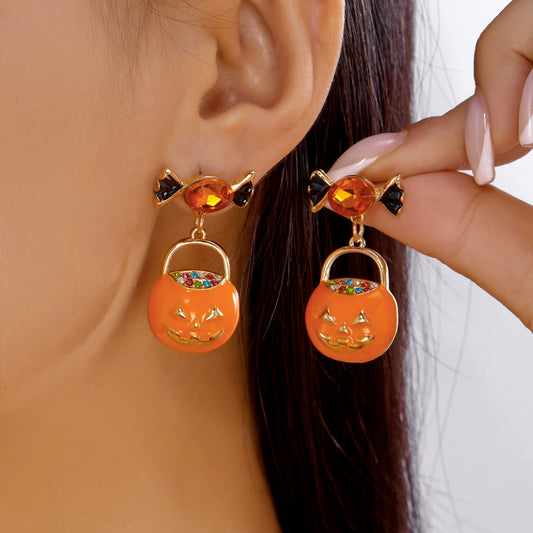Evil Pumpkin-Halloween Earring Style 17