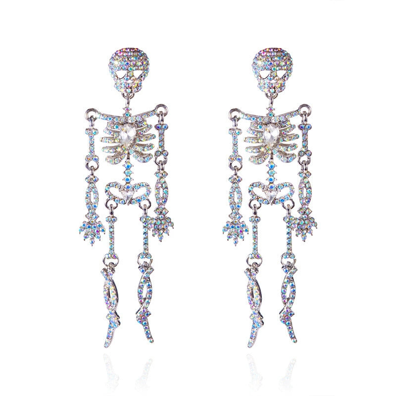 Metal Skull King-Halloween Earring Style 19
