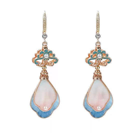 Pink Feathers earrings