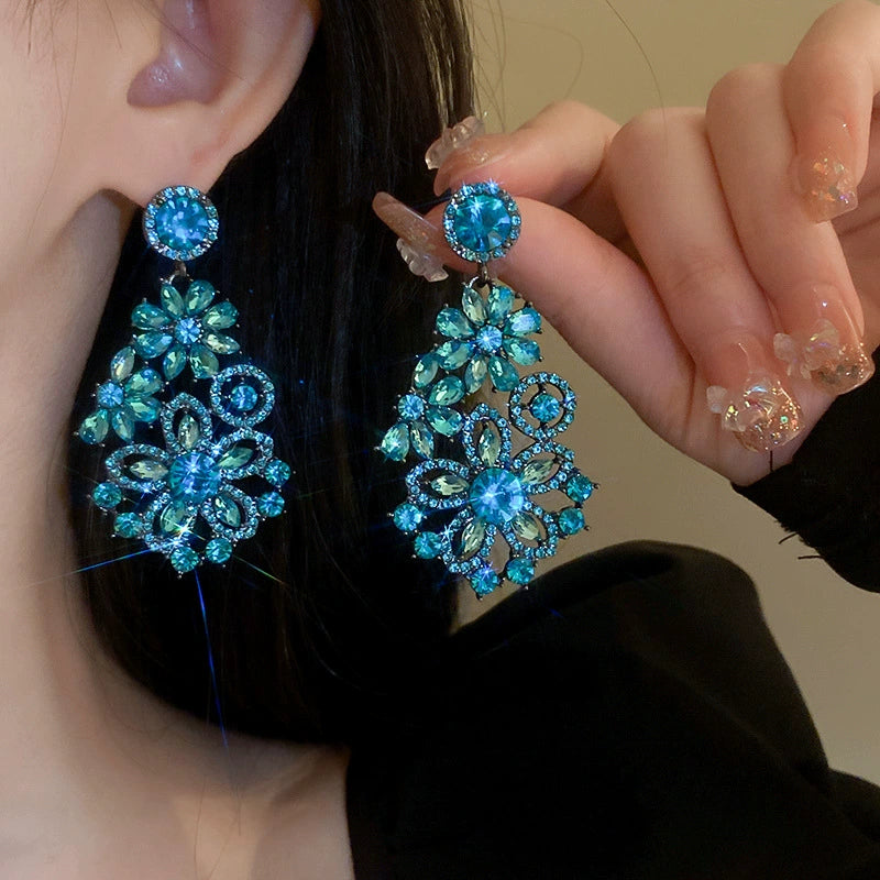 Crystal-style earring design 2