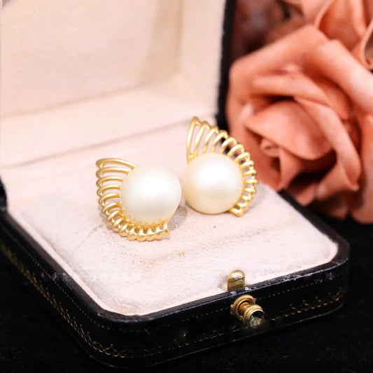 Crown Pearl earrings