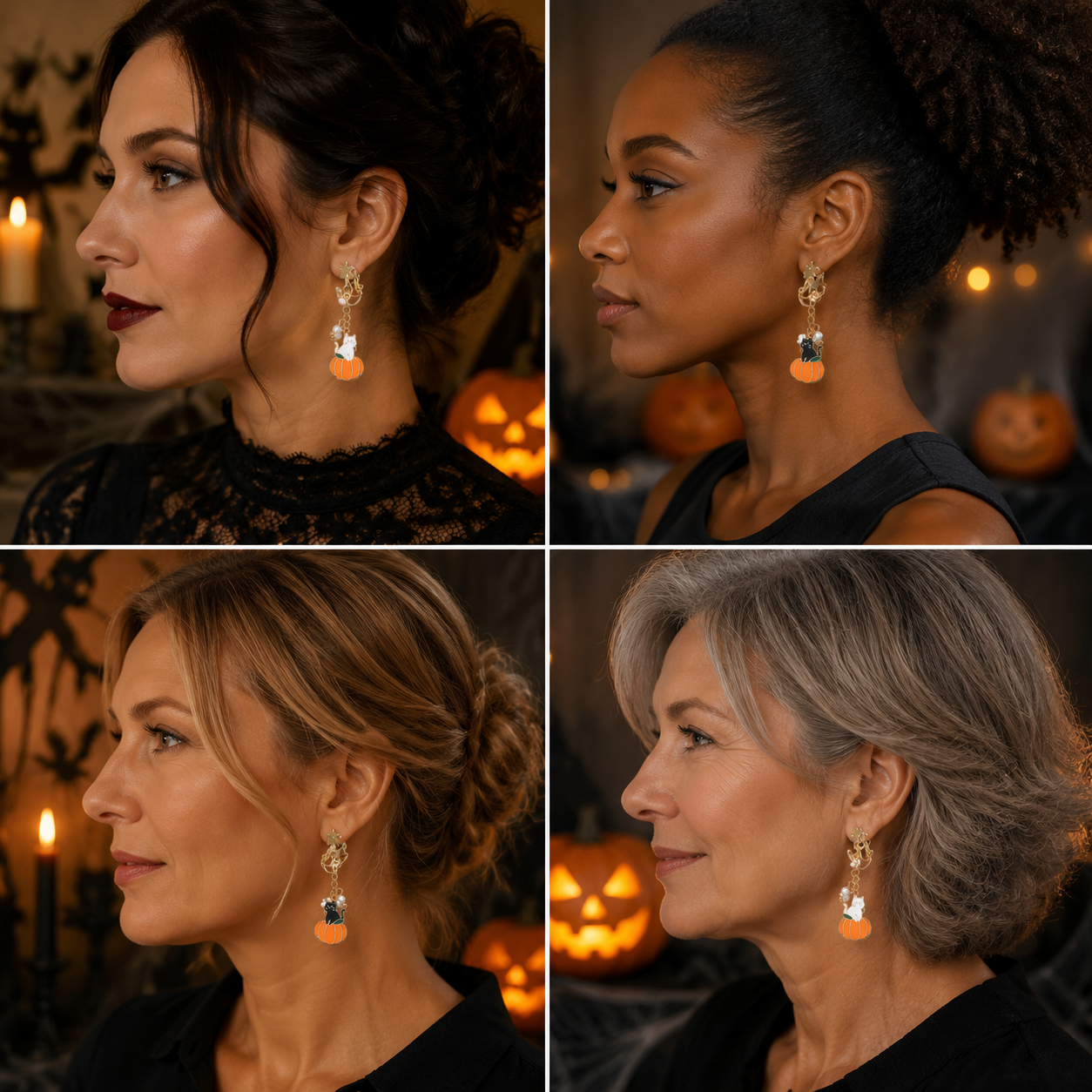 Star Cat-Halloween Earring Style 9