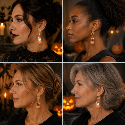 Star Cat-Halloween Earring Style 9