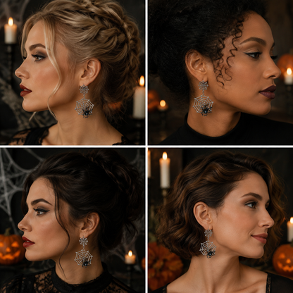 Metal Spider-Halloween Earring Style 7