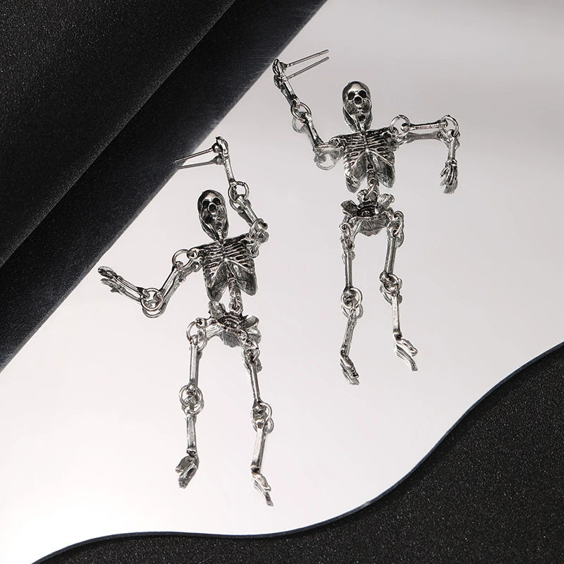 Metal Wind Skull-Halloween Earring Style 21