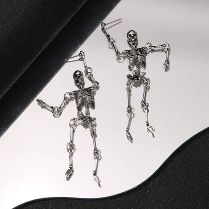 Metal Wind Skull-Halloween Earring Style 21