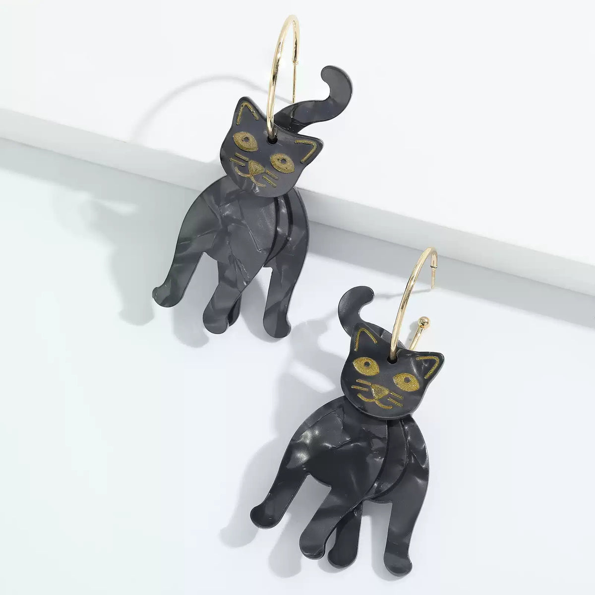 Funny black cat-Halloween Earring Style 7