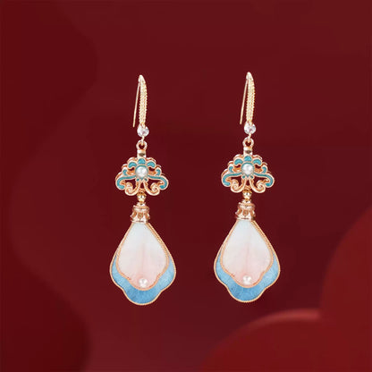 Pink Feathers earrings