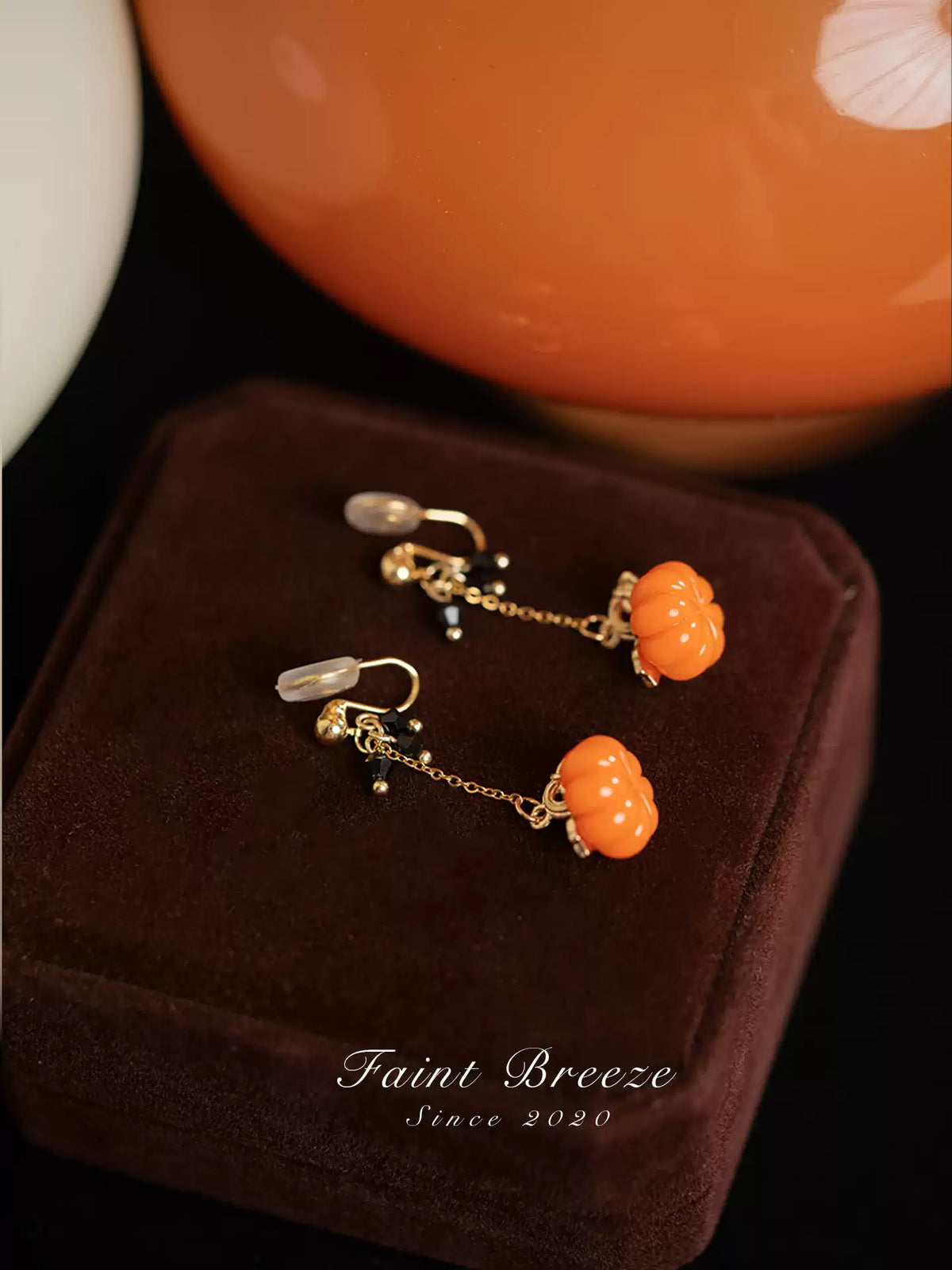 Delicate Pumpkin-Halloween Earring Style 1