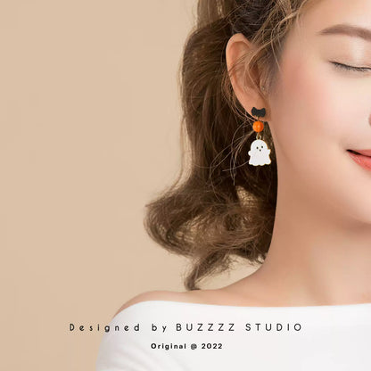 Super cute ghost-Halloween Earring Style 2