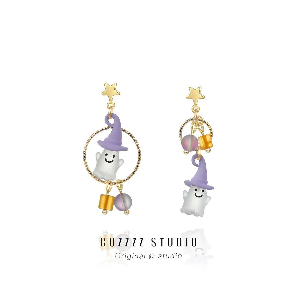 Cute Witch Ghost-Halloween Earring Style 11