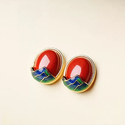 Mountain Vermilion Earrings  - Love Attractor