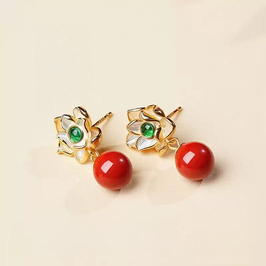 Super exquisite honeysuckle Earrings - Health & Longevity Blessing