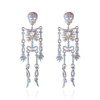 Metal Skull King-Halloween Earring Style 19