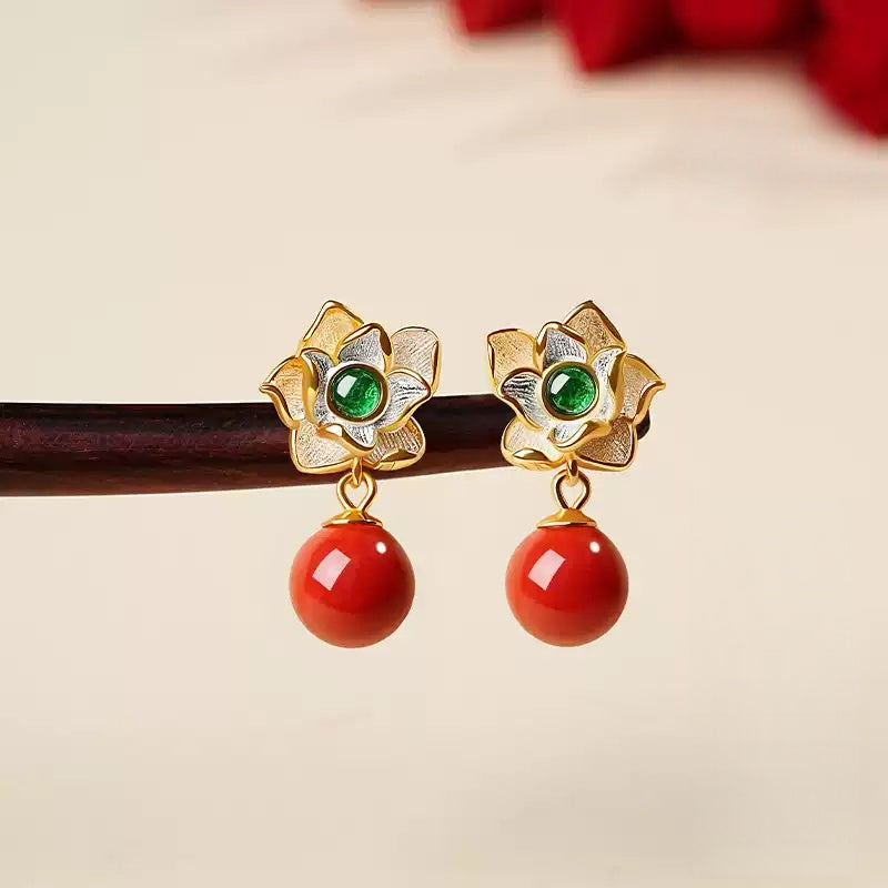Super exquisite honeysuckle Earrings - Health & Longevity Blessing