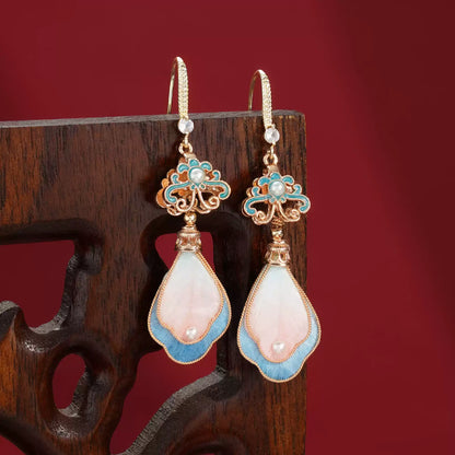 Pink Feathers earrings