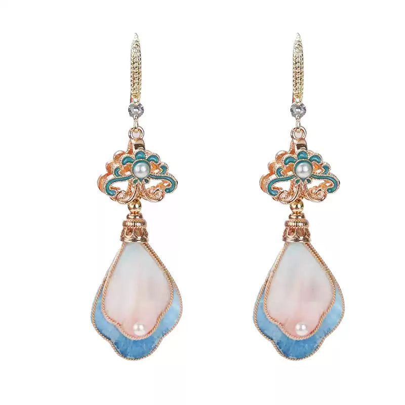 Pink Feathers earrings