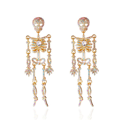 Metal Skull King-Halloween Earring Style 19