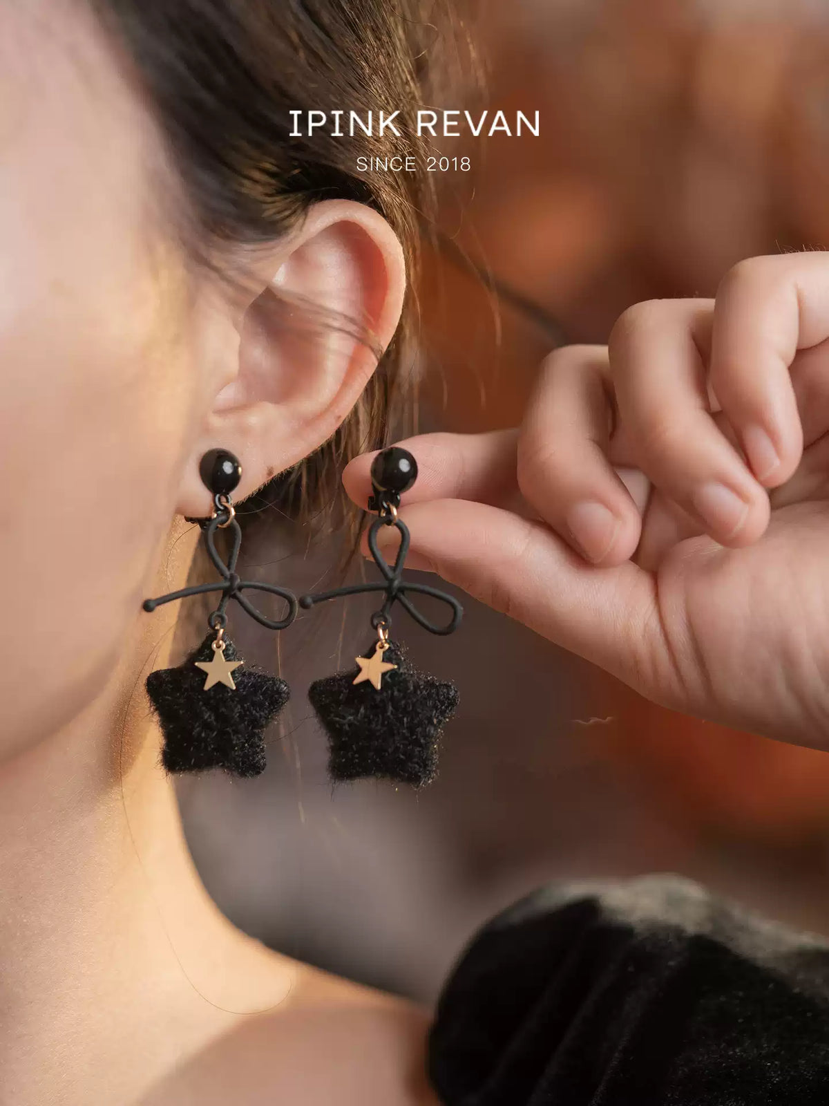 Black Star-Halloween Earring Style 5