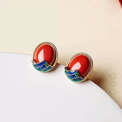 Mountain Vermilion Earrings  - Love Attractor