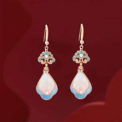 Pink Feathers earrings