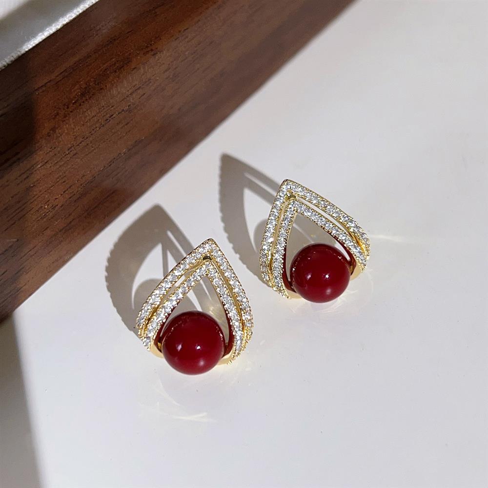 Exquisite design teardrop shape Earrings - Monthly Fortune