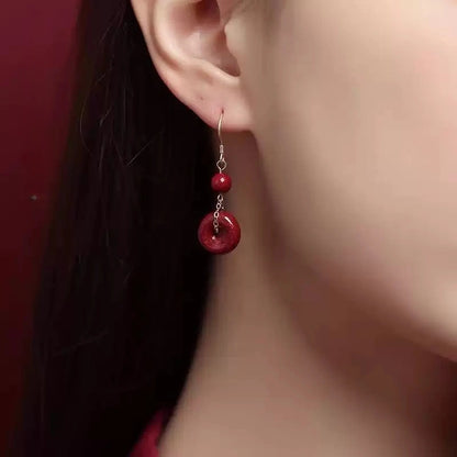 Ruby Pendant Earrings - Love Attractor