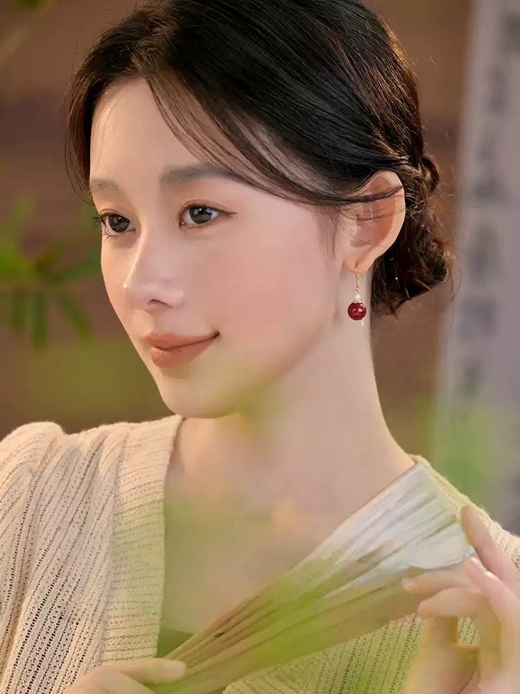 Love Little White Jade Earrings -Feng Shui Metaphysics