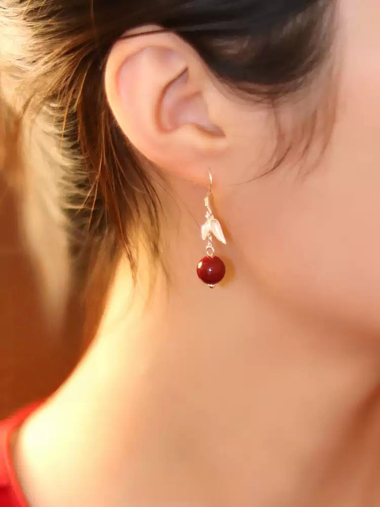 Silver Fallen Leaves Earrings - Feng Shui Metaphysics