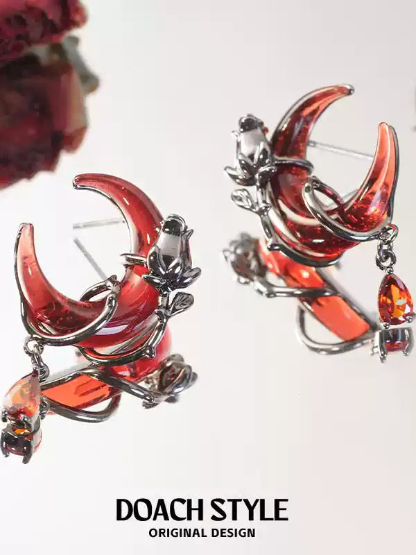 Scarlet Moon-Halloween Earring Style 4
