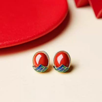 Mountain Vermilion Earrings  - Love Attractor