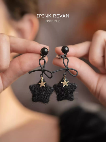 Black Star-Halloween Earring Style 5