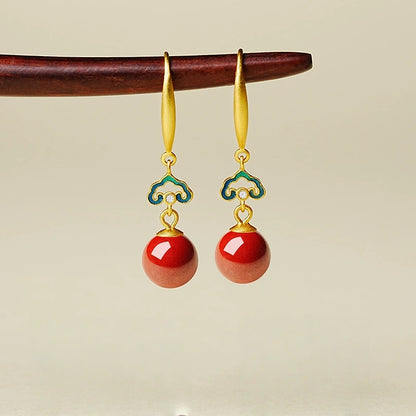 Golden green clouds Earrings - Amplify Your Luck