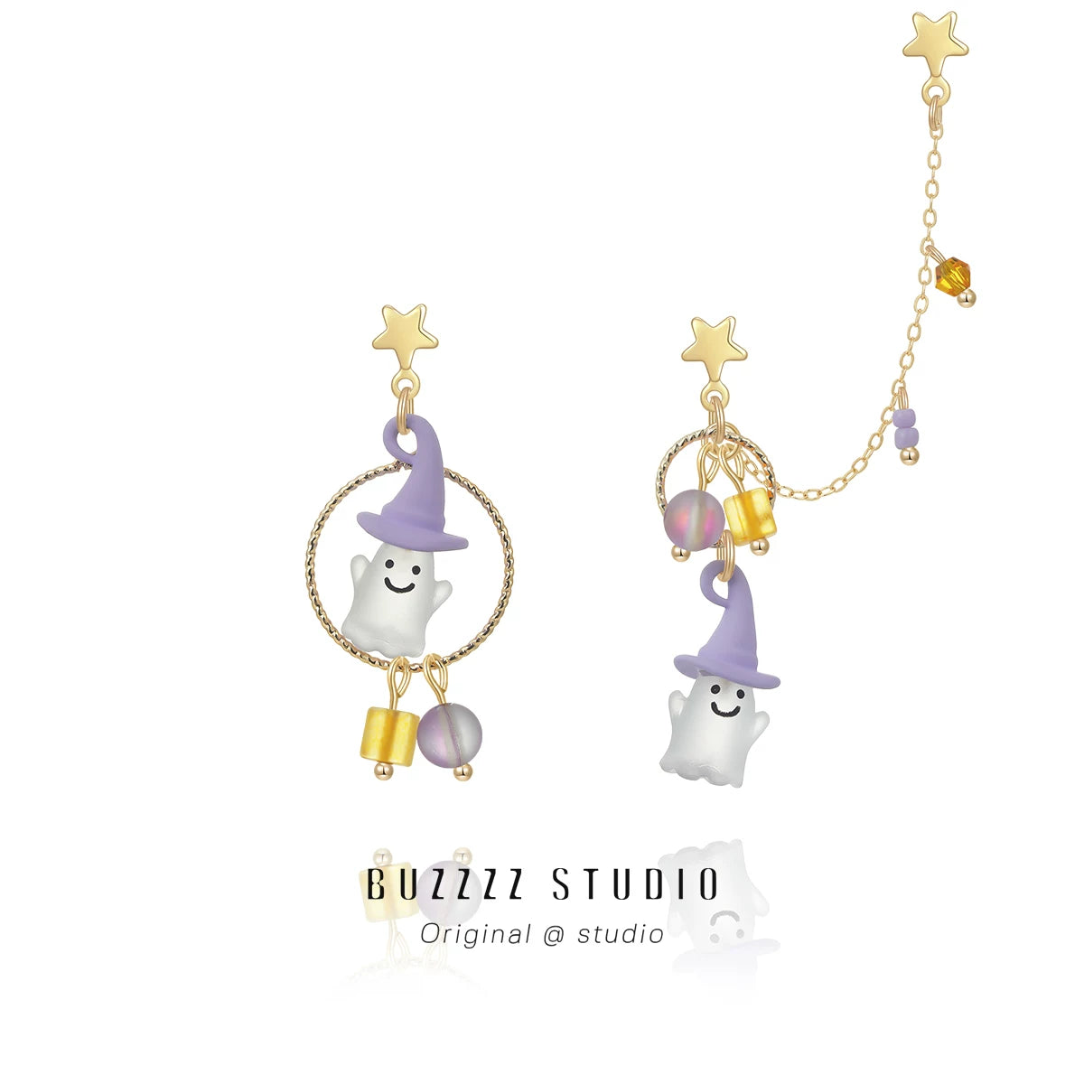 Cute Witch Ghost-Halloween Earring Style 11