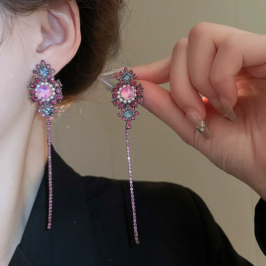 Crystal-style earring design 4