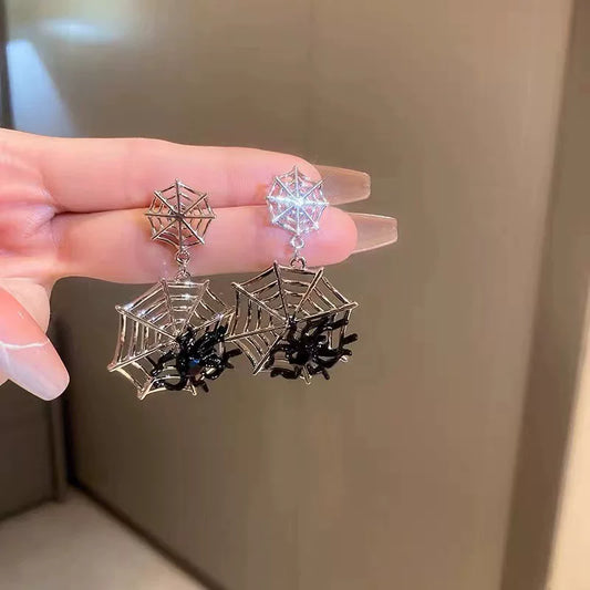 Metal Spider-Halloween Earring Style 7