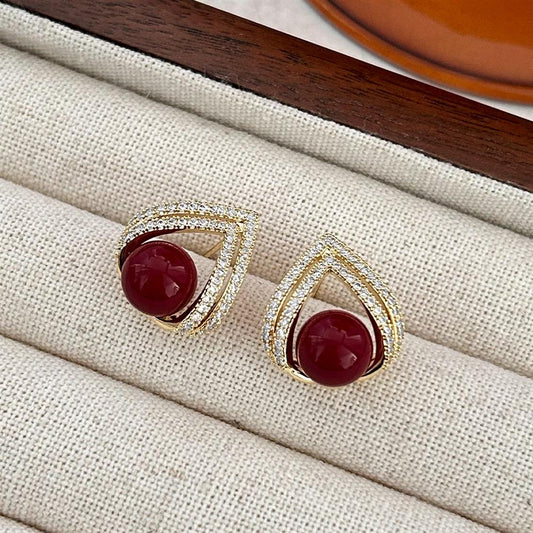 Exquisite design teardrop shape Earrings - Monthly Fortune