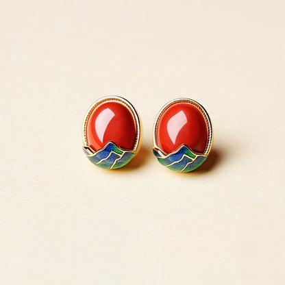 Mountain Vermilion Earrings  - Love Attractor