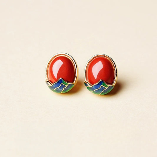 Mountain Vermilion Earrings  - Love Attractor