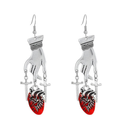 Halloween Earrings - Vampire Cross