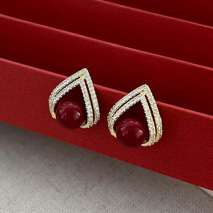 Exquisite design teardrop shape Earrings - Monthly Fortune