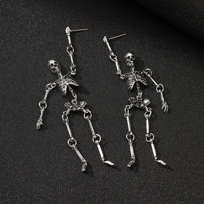 Metal Wind Skull-Halloween Earring Style 21