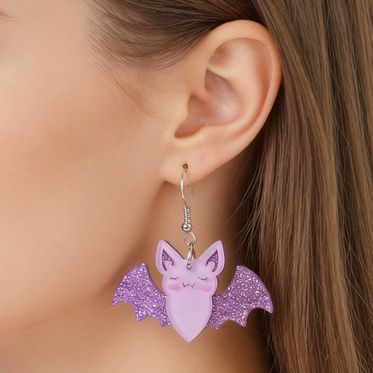 Evil Halloween Bat-Halloween Earring Style 20