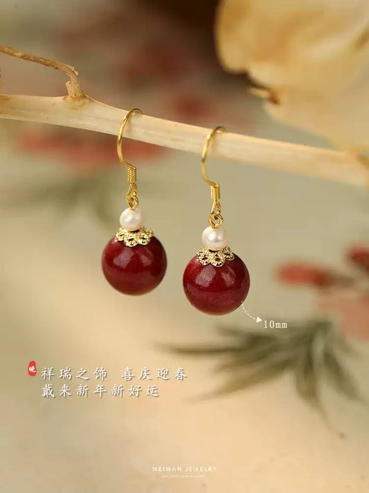 Love Little White Jade Earrings -Feng Shui Metaphysics