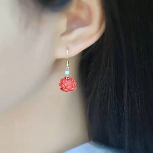 Refined Lotus Earrings - Luck Transformer
