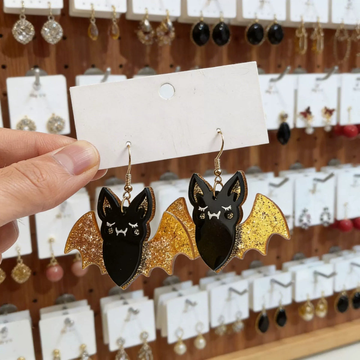 Evil Halloween Bat-Halloween Earring Style 20