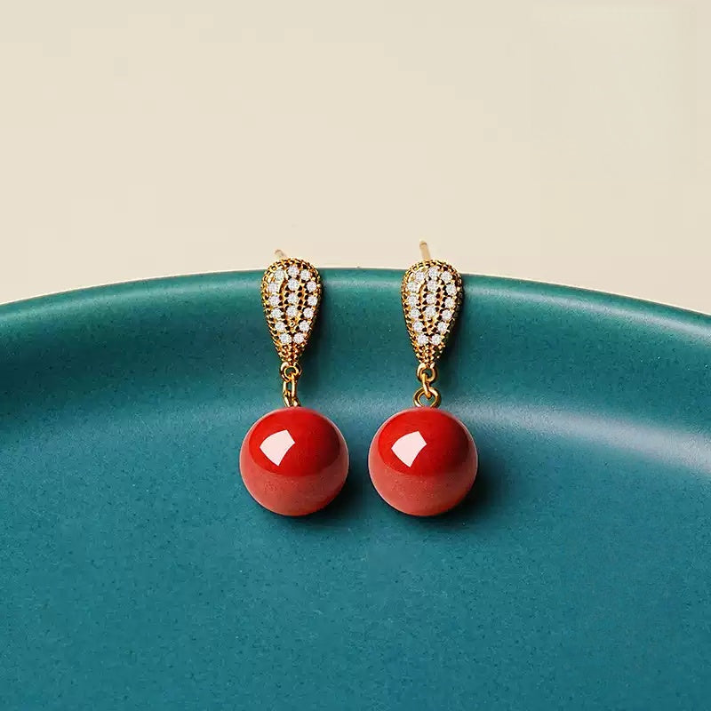 Golden scales Earrings  -Feng Shui Metaphysics