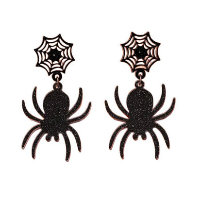 Black Halloween Spider-Halloween Earring Style 14