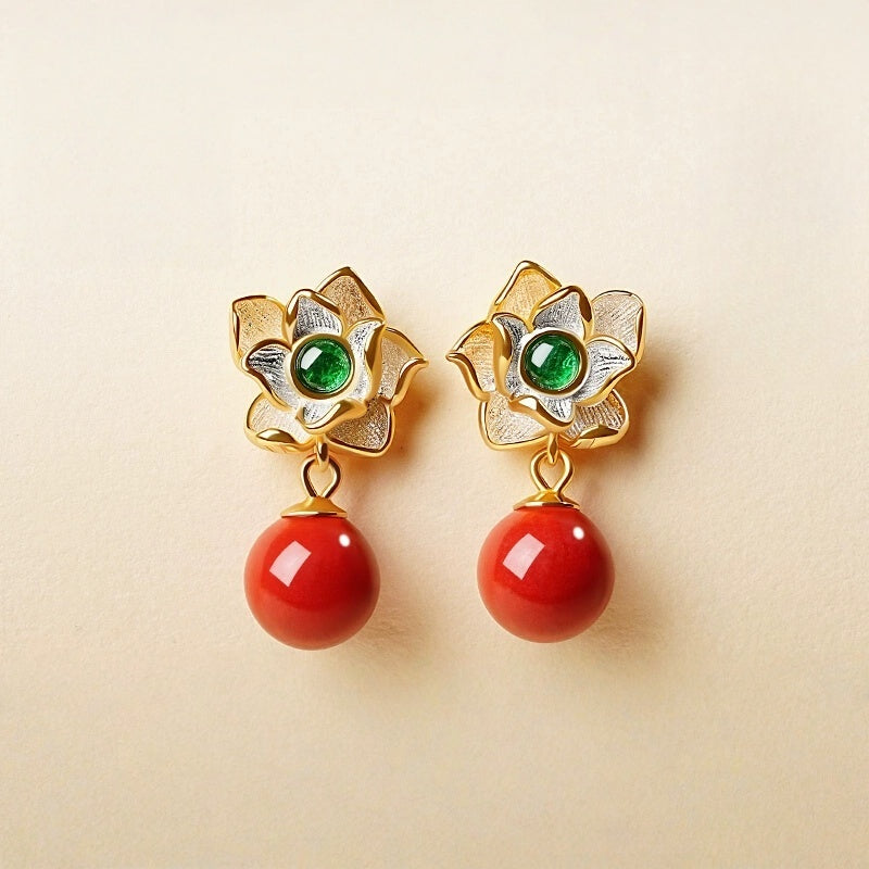 Super exquisite honeysuckle Earrings - Health & Longevity Blessing